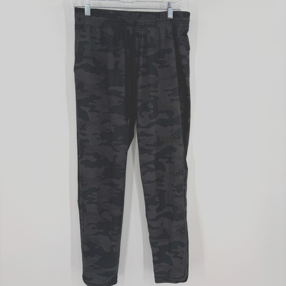 GapFit Runaround High Rise Leggings Womens Small Black Camo Fitness Athletic